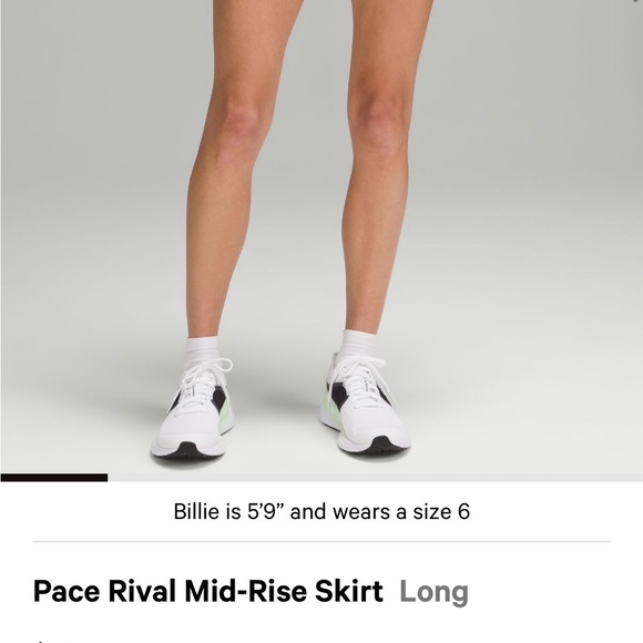 LULULEMON PACE RIVAL SKIRT SIZE 6 gently worn like new - Picture 6 of 7